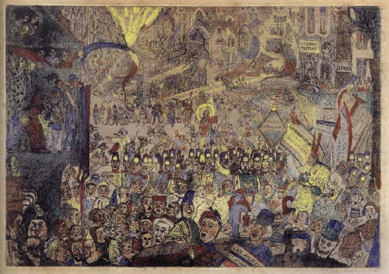 James Ensor The Entry of Christ into Brussels oil painting picture